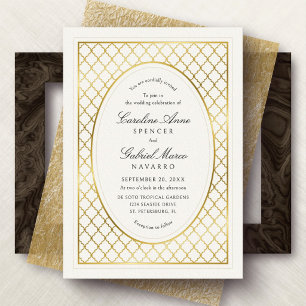 Invitation En Aluminium Treillis de jardin mariage sudiste