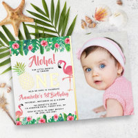 Tropical Summer Beach Luau Girls 1er Anniversaire 