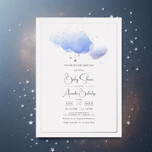Invitation En Aluminium Twinkle Twinkle Little Star Baby shower