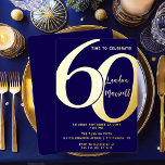 Invitation En Aluminium Typographie minimaliste 60 60e fête d'anniversaire<br><div class="desc">Simple,  minimaliste et si élégant et élégant,  cette typographie "60" 60e anniversaire Invitation est sûr de satisfaire les plus exigeants des destinataires. Pour la fête de l'année,  il n'y a pas de meilleur moyen de dire "Fêtons !"</div>