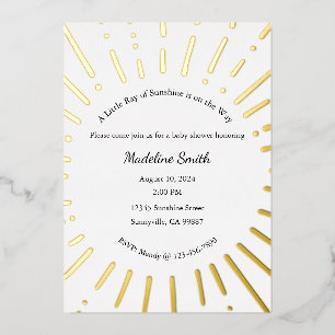 Invitation En Aluminium Une petite lueur de soleil est sur la voie Invitat