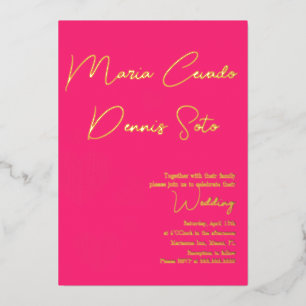 Invitation En Aluminium Valentines Coeurs roses Mariage flottant