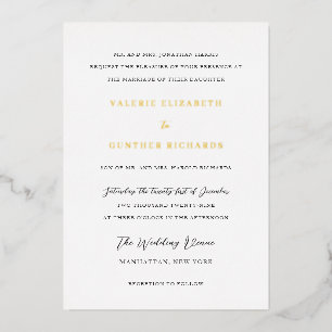 Invitation En Aluminium Valerie Mariage traditionnel