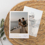 Invitation En Aluminium Véritable huile | Élégant 2 Fiançailles Photos Mar<br><div class="desc">Ajoutez un peu de brillance à vos invitations de mariage avec de l'or véritable, de l'argent ou de l'or rose ! Ce style métallique classique et intemporel ajoutera un autre niveau à vos invitations. Un design moderne et minimaliste qui présente deux de vos photos fiançailles préférées. Les photos n'ont pas...</div>