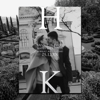 Invitation En Aluminium Vieux argent classique esthétique minimal Économis