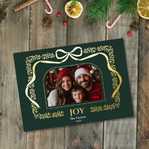 Invitation En Aluminium Vintage Coquette Bow Green Family Photo Frame