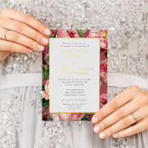 Vintage Rose rose roux Mariage classique