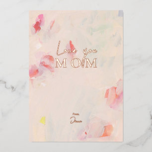 Invitation En Aluminium Vous aimez MOM Fête des mères de l'art floral Ab