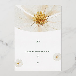 Invitation En Aluminium Vous êtes invité à ce jour spécial