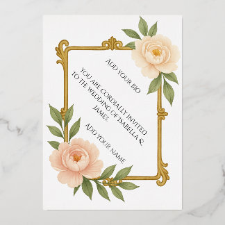 Invitation En Aluminium Where elegance meets everlasting love.