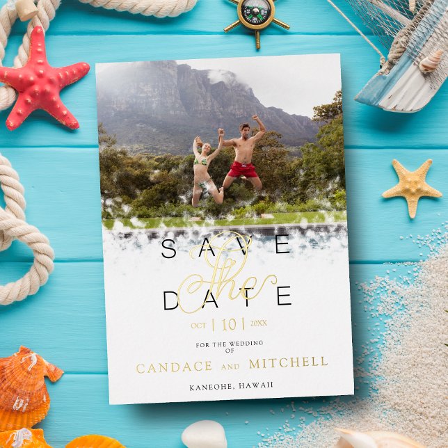 Invitation En Aluminium Whimsical Simple Élégant Photo Drôle Couple (Créateur téléchargé)