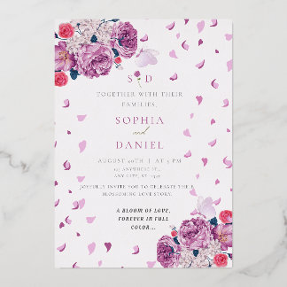 Invitation En Aluminium Whispers Of Bloom mariage