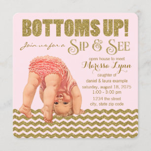 Invitation En bas, les filles Sirotent et voient