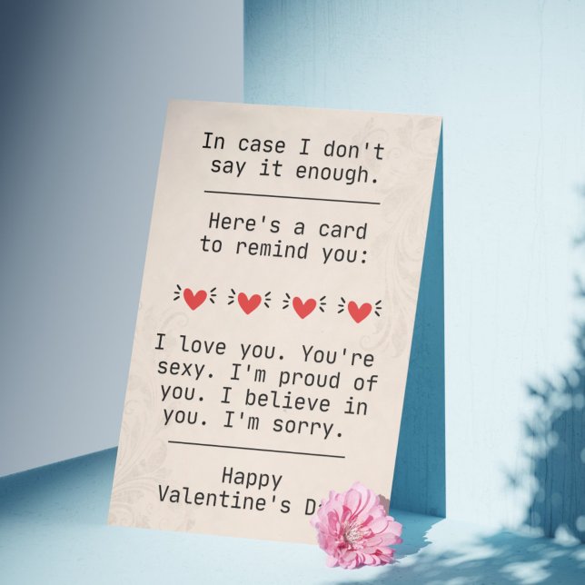 Invitation "En Coque, je ne dis pas assez" Saint Valentin (Sweet Valentine's Day Card - Romantic Valentine's Day Card - Card for Husband - Card for Wife)