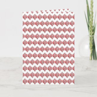 Invitation en damas rouge | Élégant noir et rouge