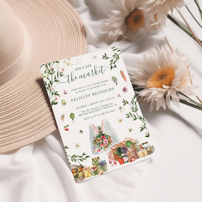 Invitation En dehors du marché | Mariage de marché de fermier (Créateur téléchargé)