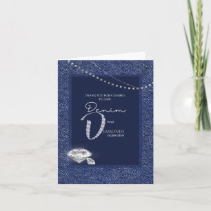 Invitation en denim et diamants