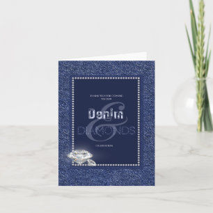 Invitation en denim et diamants