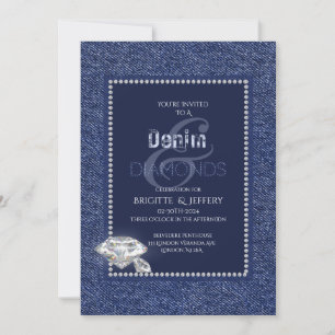 Invitation en denim et diamants