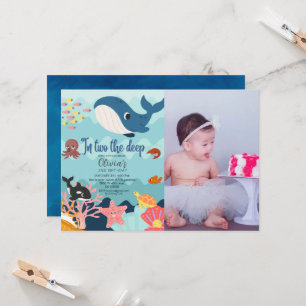 Invitation En deux, 2e anniversaire profond sous l'eau