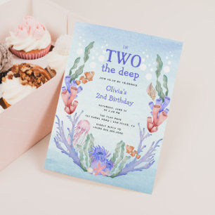 Invitation En deux Le Deep Coral Reef 2e anniversaire