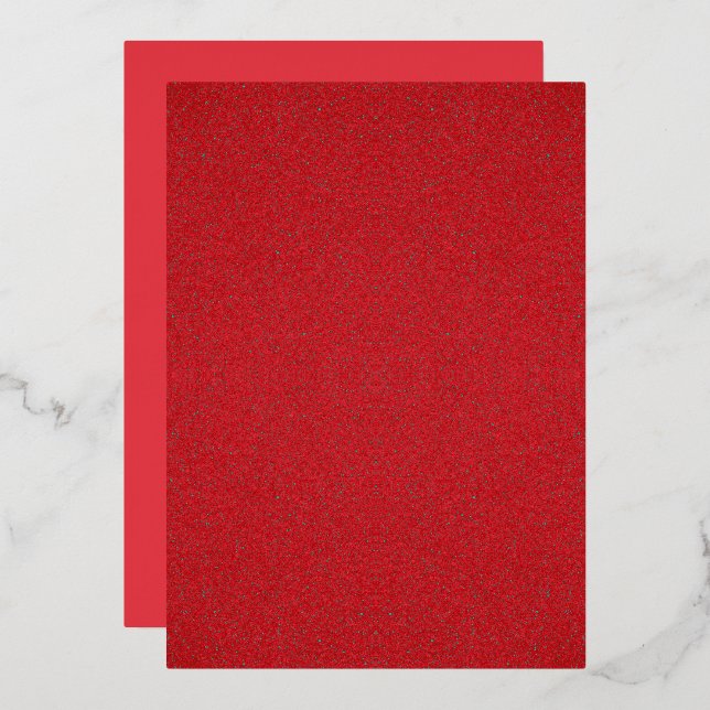 Invitation en feuille de métal rouge tomate textur (Recto/Verso)