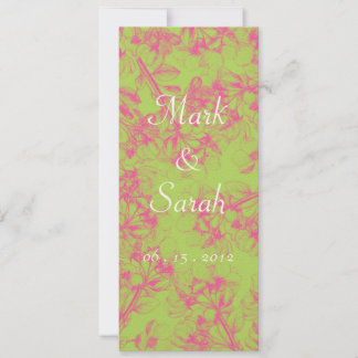 Invitation en fleurs de cerisiers roses