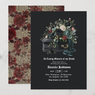 Invitation En Mémoire Affectueuse de Ma Fête d'Anniversaire G