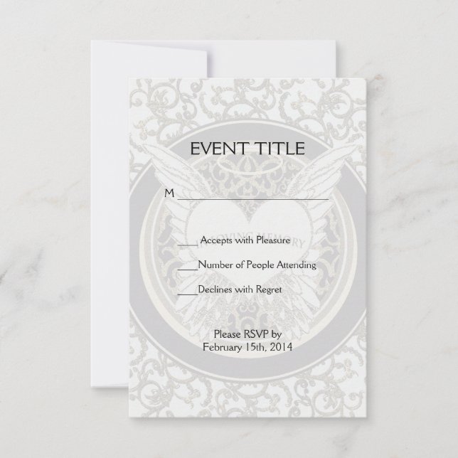 Invitation En mémoire d'amour (Devant)