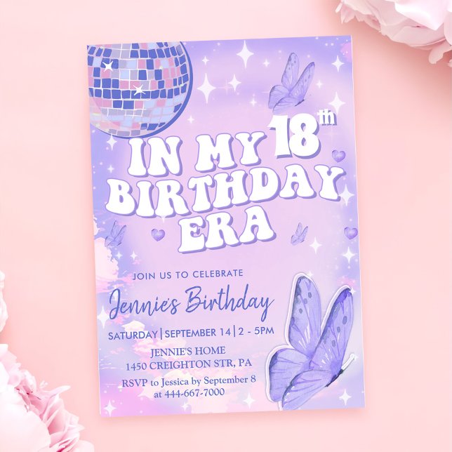 Invitation En mon 18e anniversaire (Créateur téléchargé)
