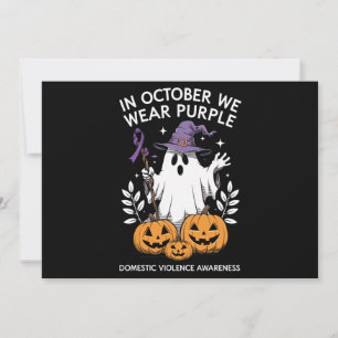 Invitation En Octobre Nous Portons Du Violet Fantôme De Viole