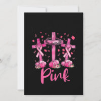 En Octobre Nous Portons le Rose Jésus Croix Cancer