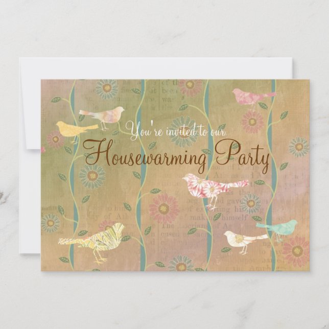 Invitation en pastel de partie de pendaison de (Devant)