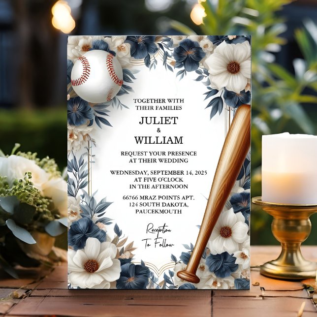 Invitation En tant que Champion Team Ball Field Mariage de ba (Créateur téléchargé)