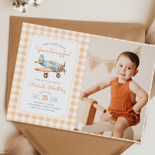 Invitation en vichy Temps Vol Avion Premier Anniversaire Phot
