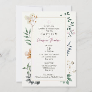 Invitation encadrée Georgina