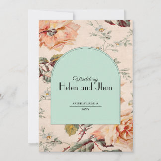 Invitation Encanto Floral Vintage