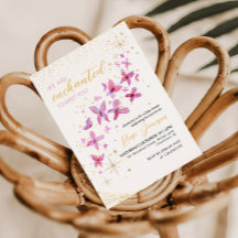 Enchanté de vous rencontrer Baby Shower Papillon