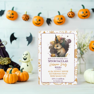 Invitation Enchanted Bunny Spooktaculaire Halloween Party Inv