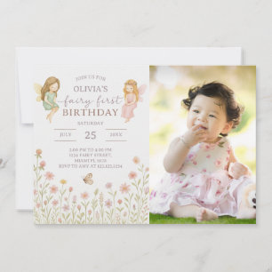 Invitation Enchanted Fairy First Birthday