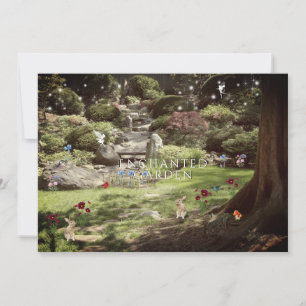 Invitation Enchanted Garden Sweet sixteen