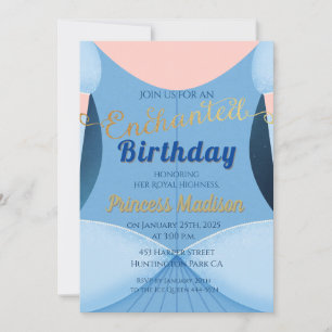 Invitation Enchanted Princesse Anniversaire
