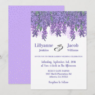 Invitation Enchanter Wisteria Garden Mariage