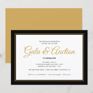 Invitation Enchères et collecte de fonds pour le gala Black a