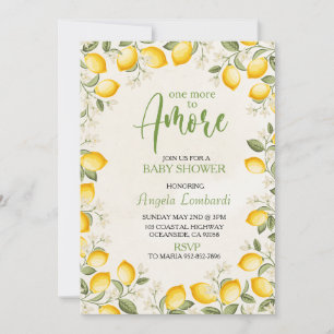 Invitation Encore un pour Amore, Baby Shower italien