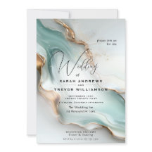 Encre alcoolique fluide Luxe Opale Sarcelle Or