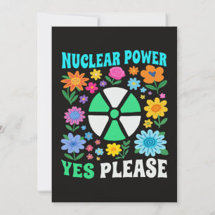 Invitation Énergie Nucléaire Oui S'il Vous Plaît Fleurs Énerg