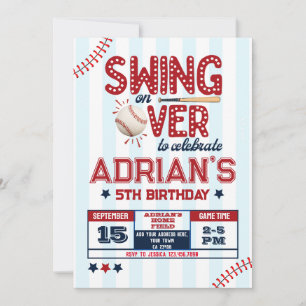 Invitation Enfant d'anniversaire de baseball