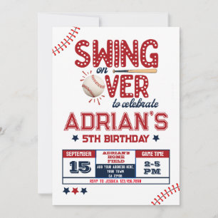 Invitation Enfant d'anniversaire de baseball