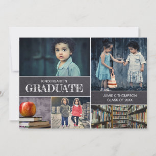 Invitation Enfant de la maternelle garçon Graduate Photo Fair